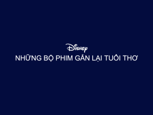 BỘ PHIM TUỔI THƠ TRÊN DISNEY